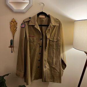 Official vintage Boy Scouts of America uniform shirt
